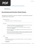 Neurodevelopmental Disorders - Mental Illnesses