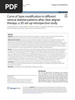 ARTICULO 3 Curve of Spee Modification in Different Vertical Skeletal Patterns After Clear Aligner Therapy A 3D Set-Up Retrospective Study