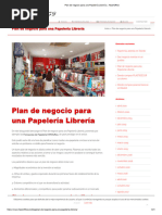 Plan de Negocio para Una Papelería Librería HiperOffice