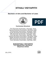 Banasthali Vidyapith: Bachelor of Arts and Bachelor of Laws