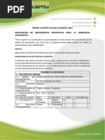 Ínfima Cuantía No 023-Ic-Gadprc-2022 Adquisicion de Implementos Deportivos para La Parroquia Cuchaentza