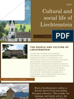 Cultural and Social Life of Liechtenstein +