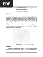 Practical: Assay of Indomethacin Assay by Acid-Base Titration