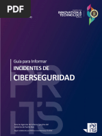 Guia para Informar Incidentes de Ciberseguridad