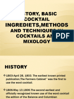 History of Bartending