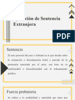 Sencencia Extranjera