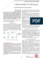 Throughput For TDD and FDD 4 G LTE Syste