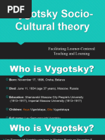 Vygotsky Socio Cultural Theory