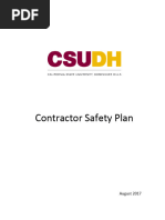 Basic Contractor Safety Plan