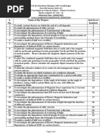 Investigatory Projects XII - 2024-25