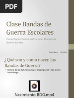 Clase Bandas de Guerra Escolares