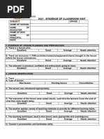 Class Visit Monitoring Tool