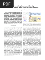 Virtual-To-Real Deep Reinforcement Learning - Continuous Control of Mobile Robots For Mapless Navigation