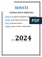 Informe Cocina Internacional - Semana 02.