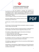 Caso Aplicativo de Importación 1 Arte Peru