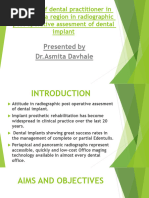 Attitude of Dental Practitioner in Marathwada Region in Radiographic Post Operative Assesment of Dental Implant