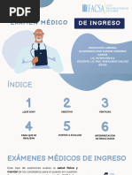 Exposición Examen Médico de Ingreso