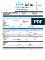 Ficha de Matricula Escolar Nova 2