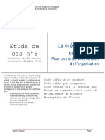 Etude de Cas N°6: La Méthode Des Coûts Cibles