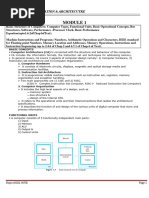 COA Module 1 BEC306C