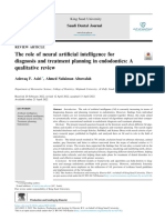 The Role of Neural Artificial Intelligence For Diagnosis and Treatment Planning in Endodontics A Qualitative Review