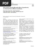 Meta-Analysis Unveils Differential Effects of Agroforestry On Soil Properties in Different Zonobiomes