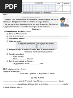 Composition 2ème Trimestre 4AP - 2023 - 2024 - L'anniversaire - PDF Version 1