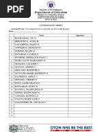 Attendance Sheet