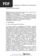 El Contrato de Consumo en El Código Civil y Comercial de La Nación - Santarelli, Fulvio Germán