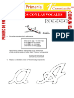 Las Vocales para Primero de Primaria