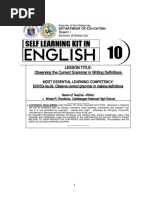 1 SLK English Fourth Quarter Correct Grammar in Making Definitions 1