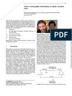 Short Review Recent Advances in The Direct Nucleophilic Substitution of Allylic Alcohols