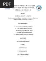 Informe G3 - Reumatología Clínica Ii