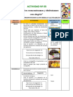 Actividad #05 - Proponemos Loncheras Saludables