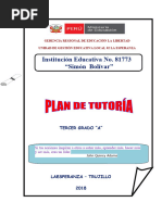 Carpeta y Plan de Tutoría 2018