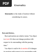 Kinematics and Uniform Acceleration