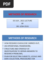 Methods of Research