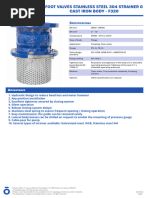 Foot Valves Stainless Steel 304 Strainer & Cast Iron Body - F320