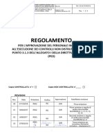 REG CND Regolamento Approvazione Personale Incaricato Esecuzione CND Rev 3