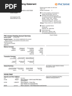 PNC Bank Statement