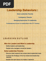 Leadership Behaviors