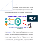 What Is Logistic Regression