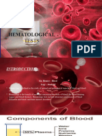 Hematological: Tests