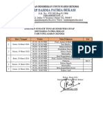 Jadwal PTS Genap 