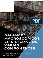 Balances Macroscópicos en Sistemas de Varias Componentes