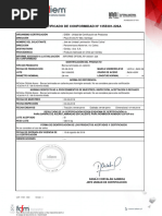 Certificado de Conformidad #1355301-226A