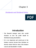 Dividends and Dividend Policy