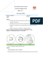 REPORTE #3 Microscopía - PARTE 1