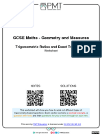 I. Trigonometric Ratios and Exact Trig Values