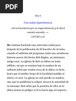 Día 6 Una Audaz Impertinencia